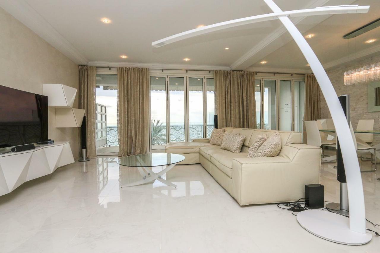 Seafront Modern Apartment Nice Bagian luar foto